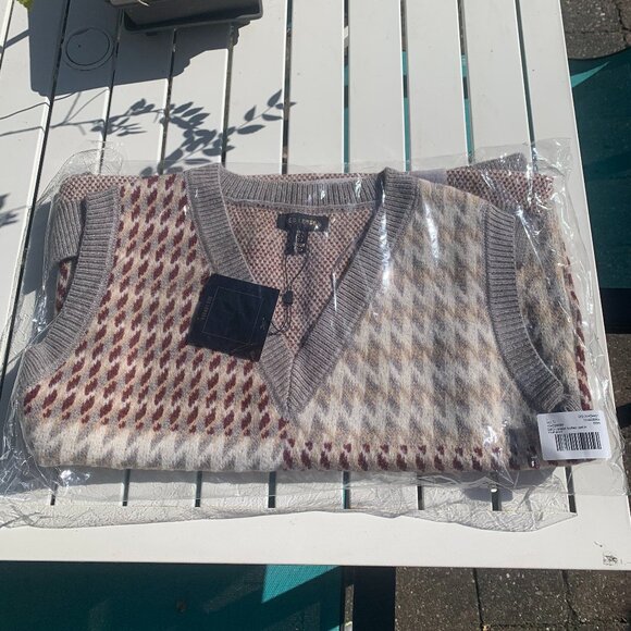 ASOS QED London Knitted Singlet in Multi Print Sweater Vest Oversized - Picture 11 of 16